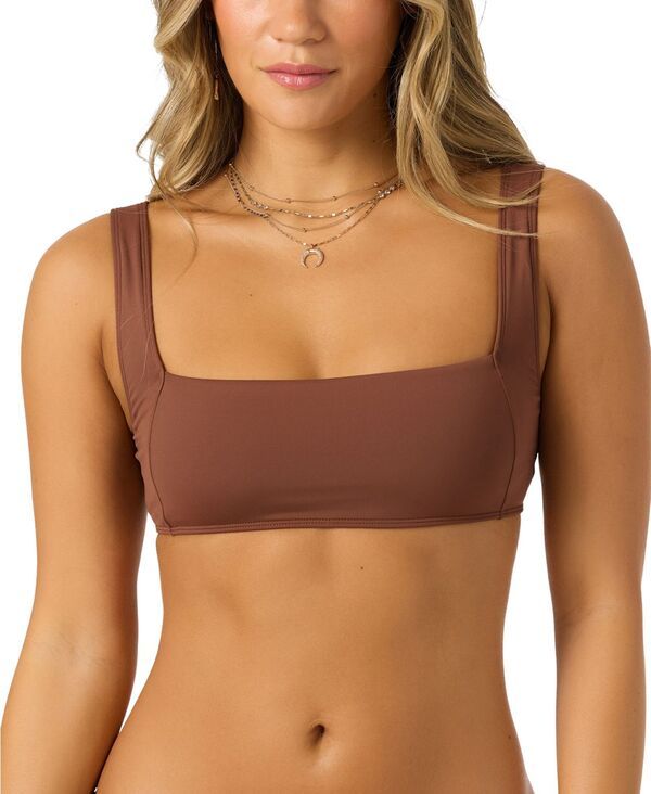 【送料無料】 オニール レディース タンクトップ トップス Womens Square Neck Tank Top Coconut Brown