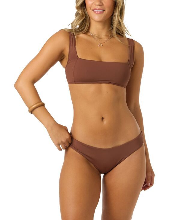 【送料無料】 オニール レディース タンクトップ トップス Womens Square Neck Tank Top Coconut Brown