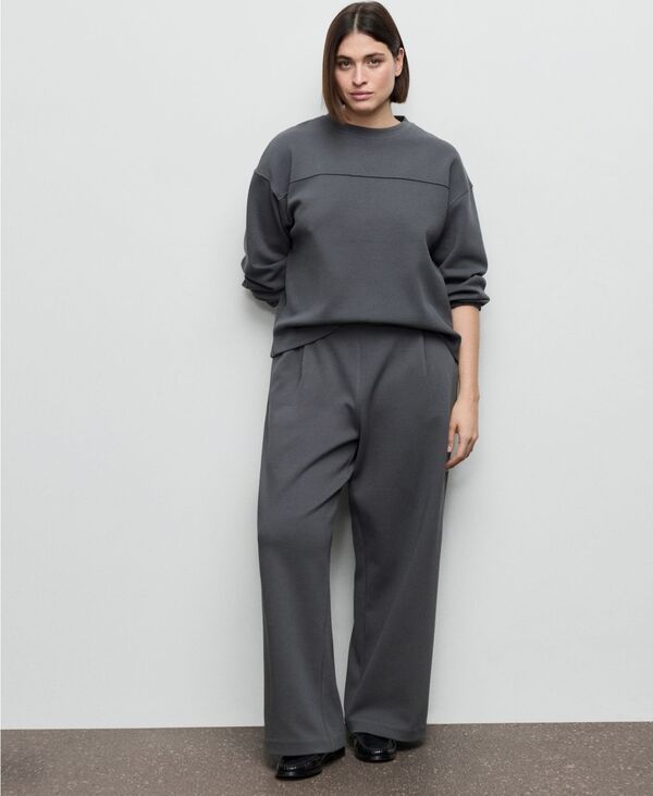 【送料無料】 マンゴ レディース カジュアルパンツ ボトムス Womens StraightFit Cotton Pants Blue