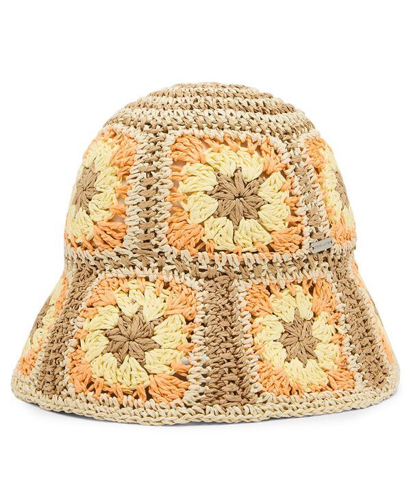 【送料無料】 スティーブ マデン レディース 帽子 アクセサリー Bright Straw Bucket Hat Tan Multi