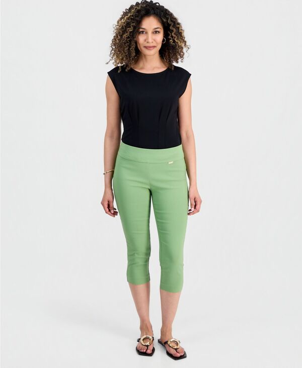 【送料無料】 アイエヌシー インターナショナル コンセプト レディース カジュアルパンツ ボトムス Petite TummyControl PullOn Capri Pants Created for Macys Sweet Pea