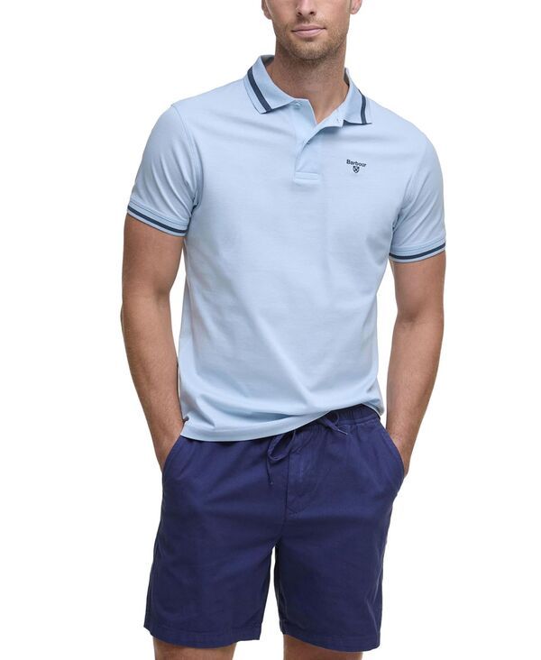 【送料無料】 バブアー メンズ ポロシャツ トップス Mens Ferrybridge Lightweight Polo Shirt Ocean Sky