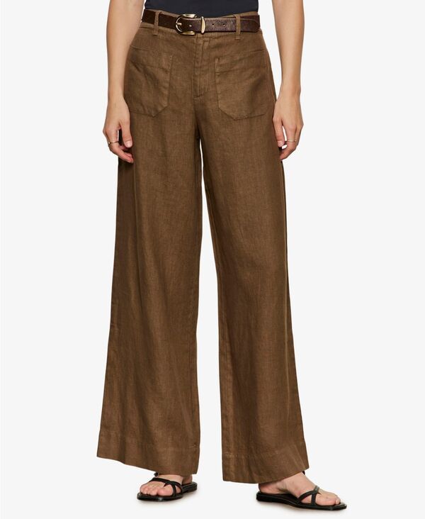 【送料無料】 サンクチュアリー レディース カジュアルパンツ ボトムス Womens The Linen Marine WideLeg Pants Timber