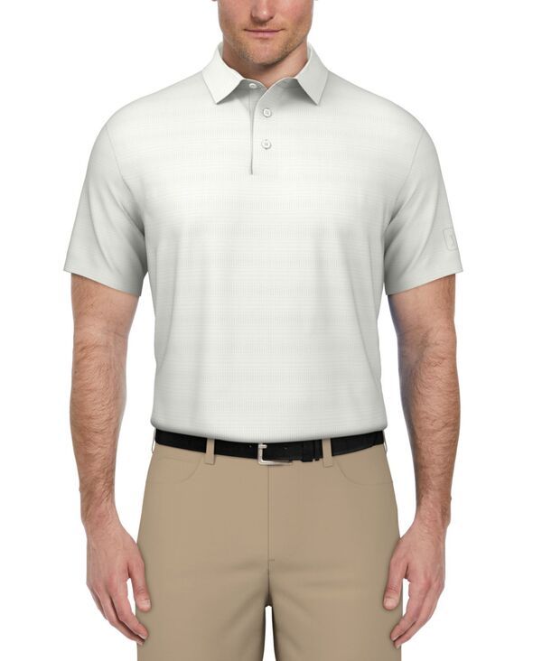 【送料無料】 ピージーエーツアー メンズ ポロシャツ トップス Mens ShortSleeve Airflux Heather Golf Polo Shirt Bright white