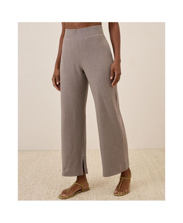【送料無料】 パクト レディース カジュアルパンツ ボトムス Womens Organic Cotton Airplane Wide Leg Pant 26 Inseam Deep taupe heather