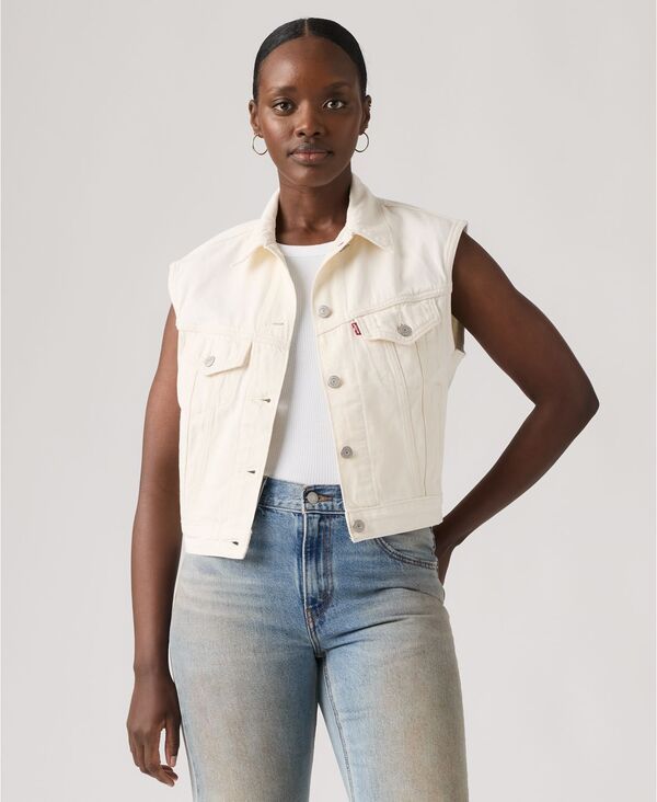 【送料無料】 リーバイス レディース ベスト トップス Womens Premium Shrunken Vest Blank Impact