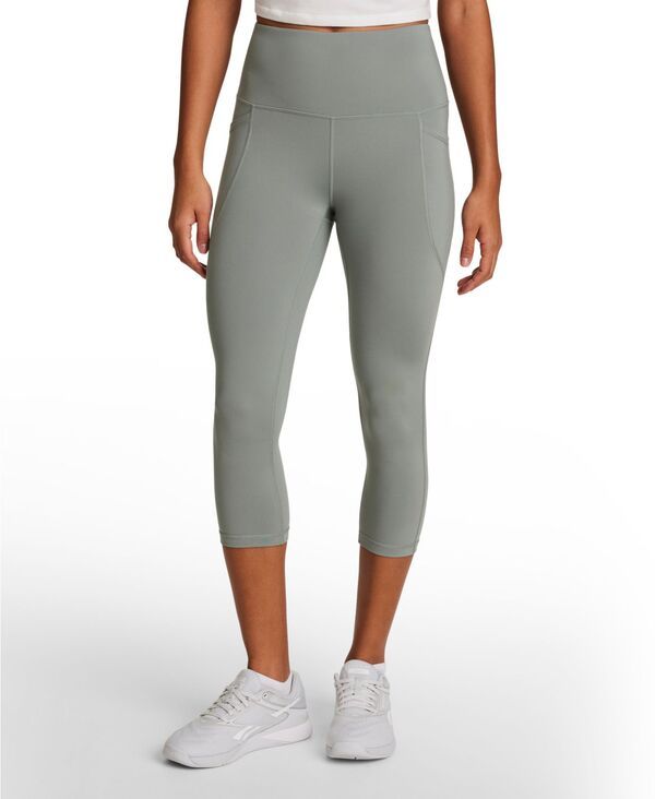 【送料無料】 リーボック レディース レギンス ボトムス Womens ID Train PullOn Capri Leggings Light Fog