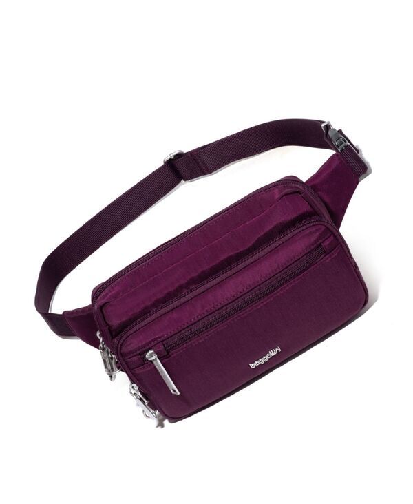 【送料無料】 バッガリーニ レディース ボディバッグ・ウエストポーチ バッグ Securtex AntiTheft Sling Belt Bag Mulberry