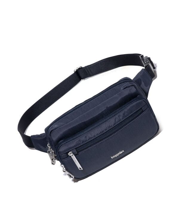 【送料無料】 バッガリーニ レディース ボディバッグ・ウエストポーチ バッグ Securtex AntiTheft Sling Belt Bag French Navy