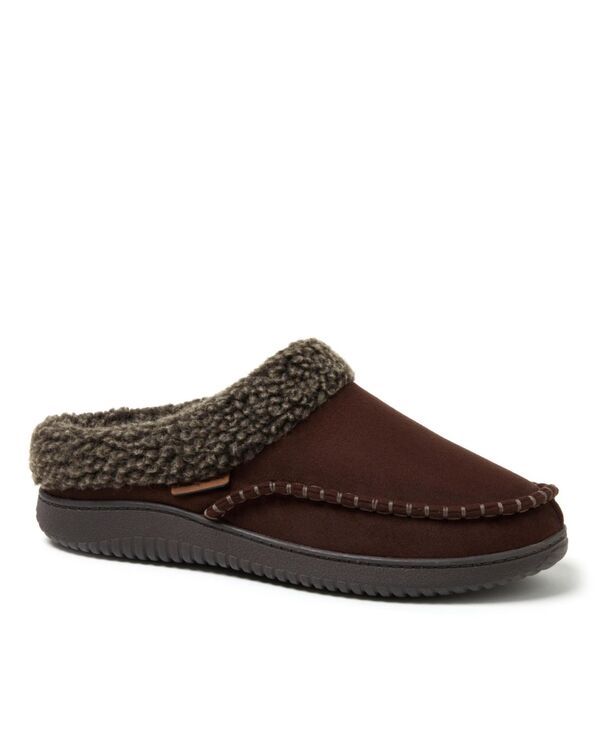 【送料無料】 ディアフォームズ メンズ サンダル シューズ Mens Marshall Microsuede Moccasin Toe Clog House Shoe Slipper Coffee