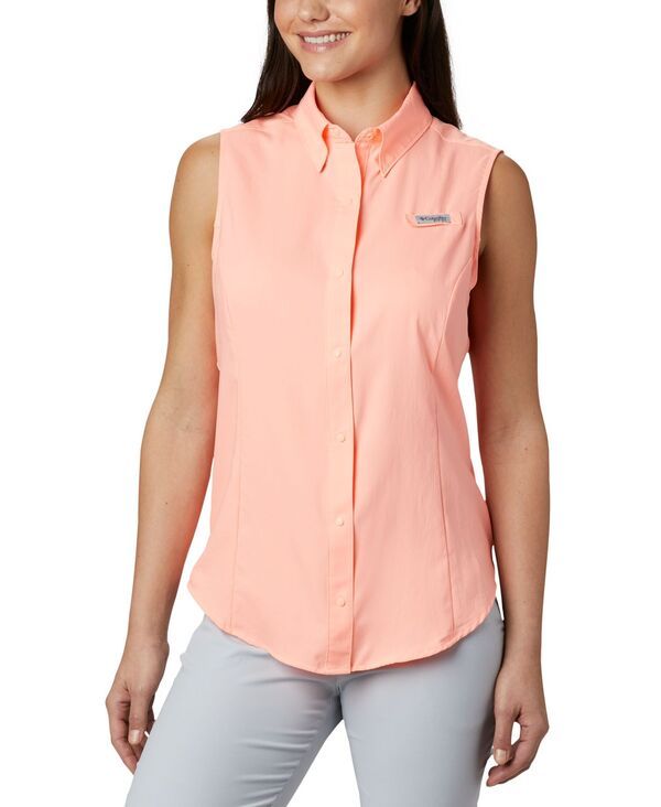 【送料無料】 コロンビア レディース シャツ トップス Womens Tamiami Sleeveless Shirt Tiki Pink