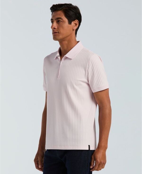 【送料無料】 ペリーエリス メンズ ポロシャツ トップス Mens QuarterZip Polo Shirt Orchid Ice