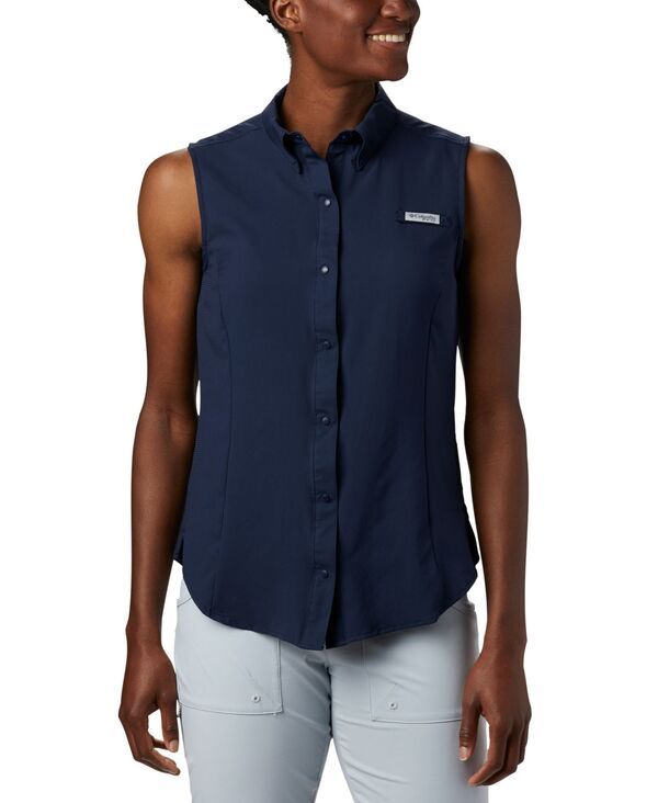 【送料無料】 コロンビア レディース シャツ トップス Womens Tamiami Sleeveless Shirt Collegiate Navy