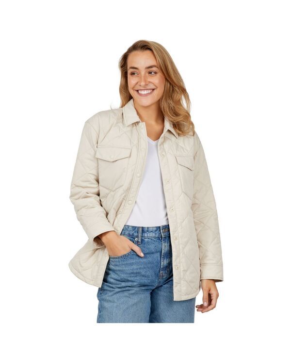 【送料無料】 フリー カントリー レディース ジャケット・ブルゾン アウター Womens Trailblazer Quilted Shacket Oat