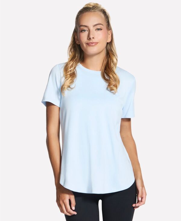 【送料無料】 スケッチャーズ レディース Tシャツ トップス Womens Active Go Walk Wear Go Dri Swift Tunic TShirt Rain Blue Heather