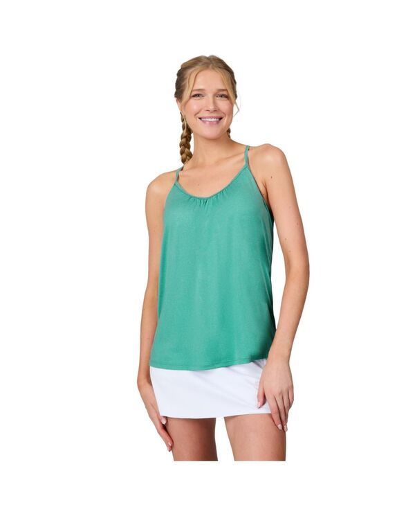 【送料無料】 フリー カントリー レディース シャツ トップス Womens Microtech Chill B Cool VNeck Cami Top with BuiltIn Bra Spearmint