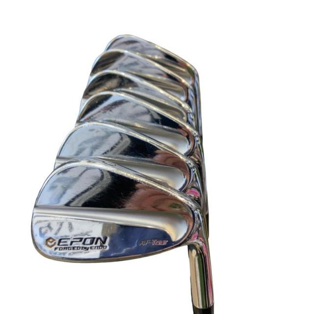 【中古】 エポンゴルフ株式会社 EPON AF-Tour MB 6S アイアンセット IR 純正特注シャフト (フレックスS) メンズ 男性用 右利き 右用 Cランク ゴルフクラブ