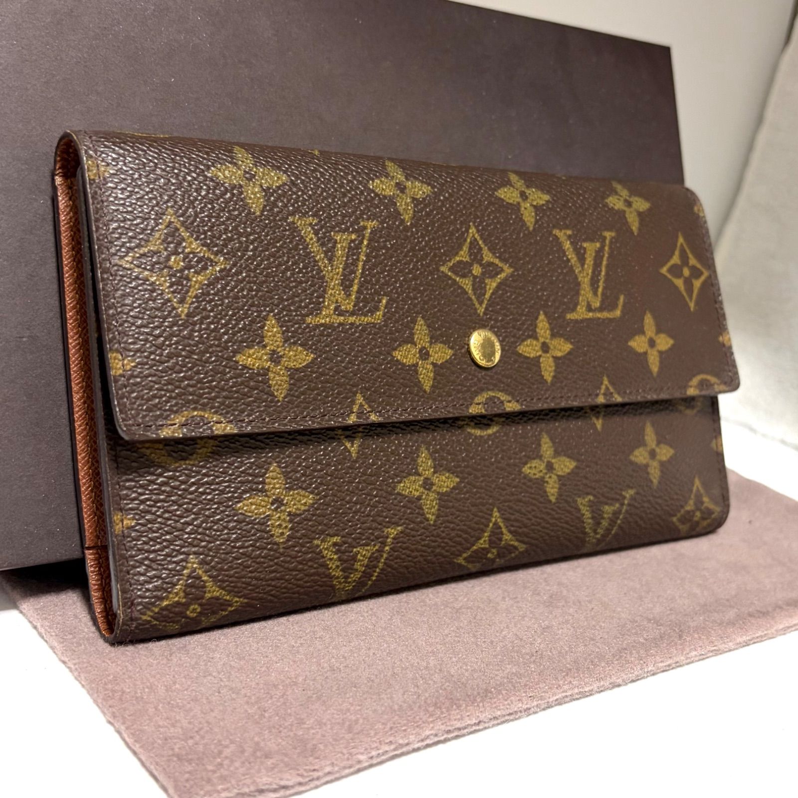 LOUIS VUITTON\ルイヴィトン ポルトフォイユ・トレゾール 中古・古着通販】LOUIS VUITTON (ルイ ヴィトン) ポルトフォイユ