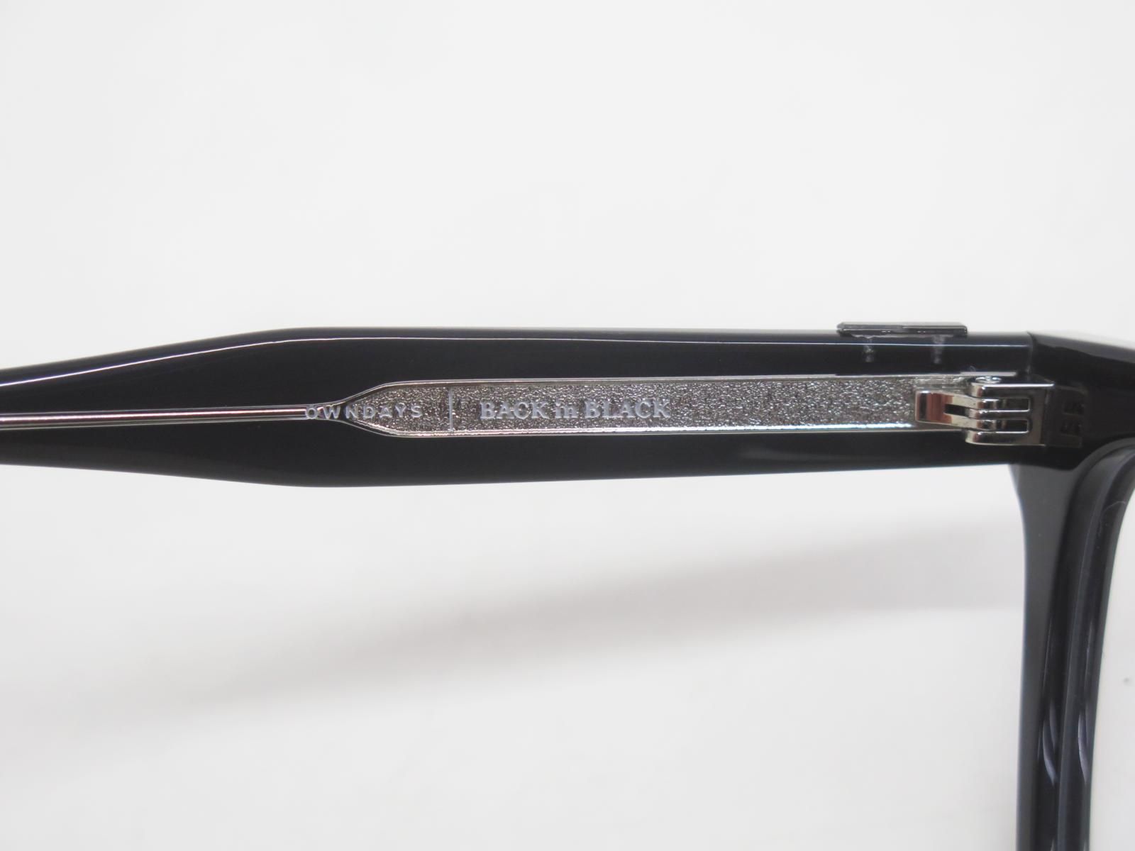 ★6896☆OWNDAYS オンデーズ OB2020G-5A C1 BACK in BLACK メガネフレーム 度なし 美品 ★6896☆OWNDAYS オンデーズ OB2020G-5A C1 BACK in BLACK メガネフレーム 度なし 美品