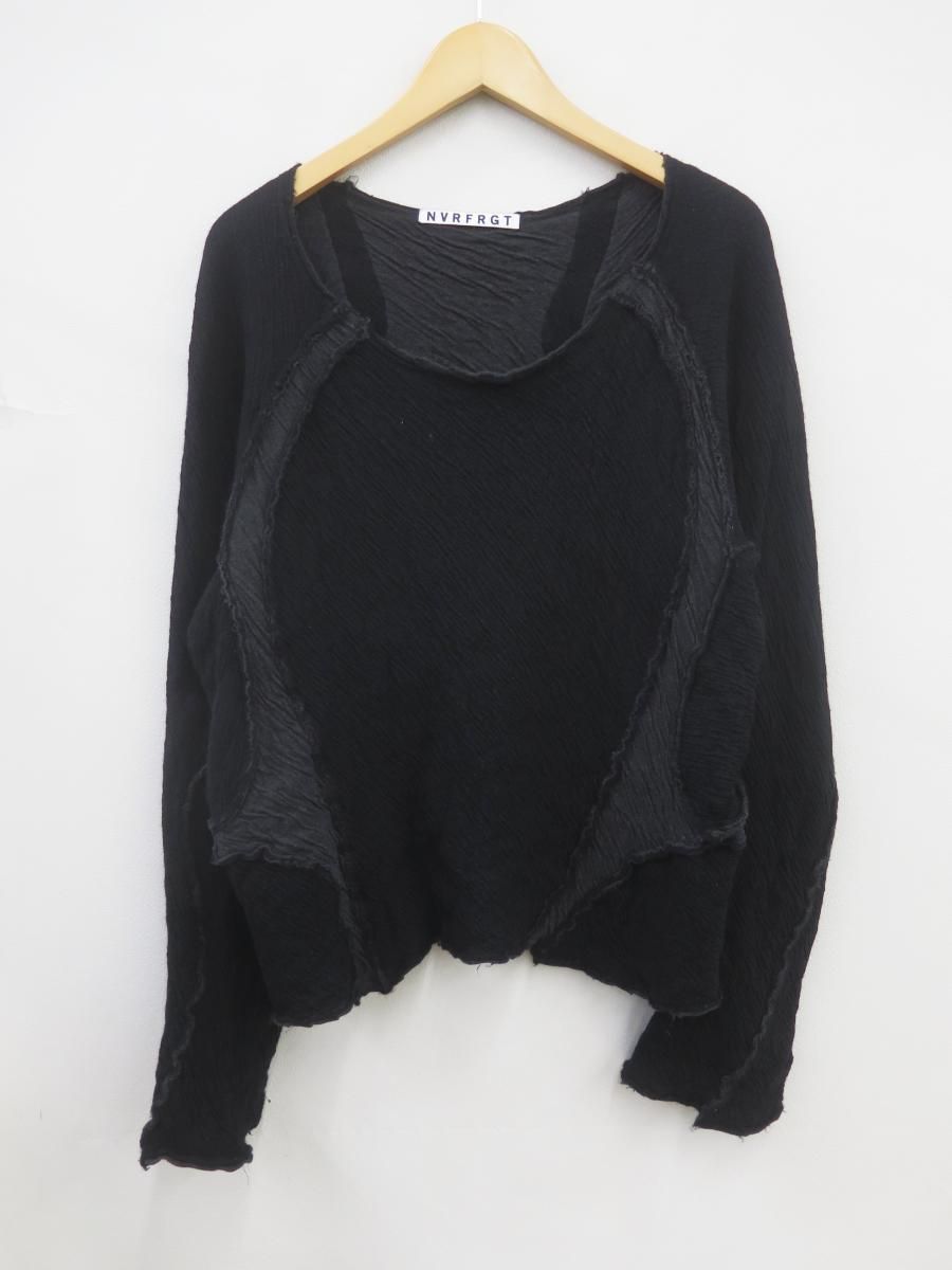 ★6895☆NVRFRGT ネバーフォーゲット NF252T01 25AW PANELED LONG SLEEVE T SHIRT パネル長袖Tシャツ　1