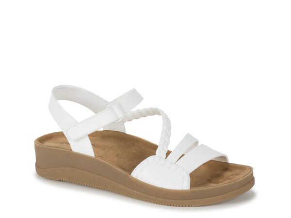 ベアトラップス レディース シューズ サンダル Baretraps Flicka Wedge Sandal White ホワイト