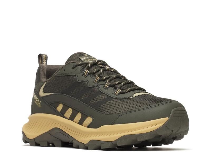 メレル メンズ シューズ ブーツ・レインブーツ Merrell Speed Strike 2 Waterproof Hiking Boot Mens BeigeOlive Green グリーン
