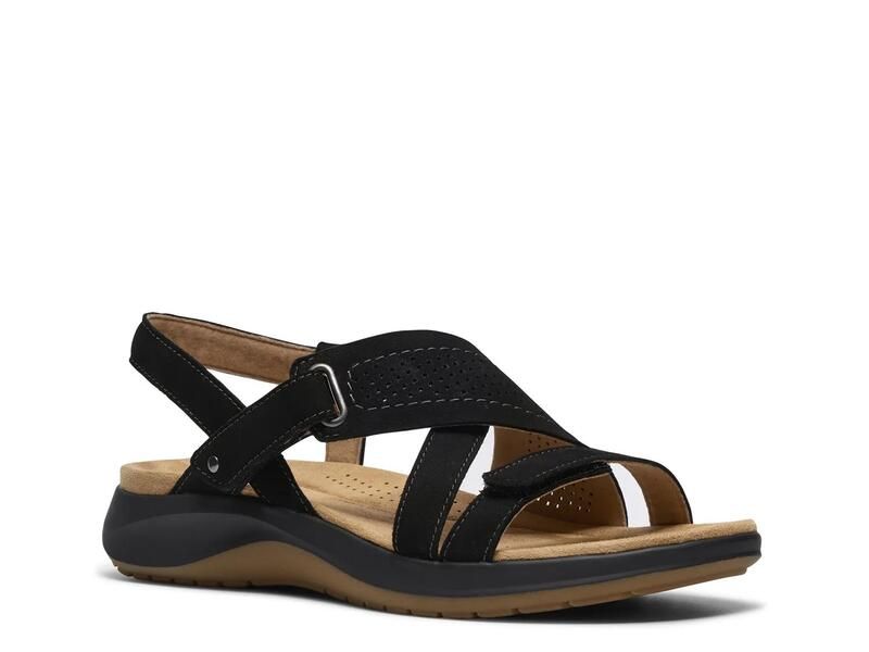 クラークス レディース シューズ サンダル Clarks Maelynn Gem Sandal Black ブラック