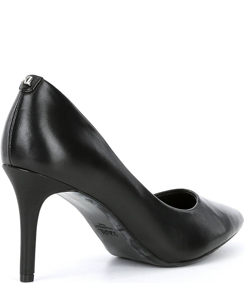 カール ラガーフェルド レディース シューズ ヒール レザー KARL LAGERFELD PARIS Royale Leather Stiletto Pumps Black ブラック