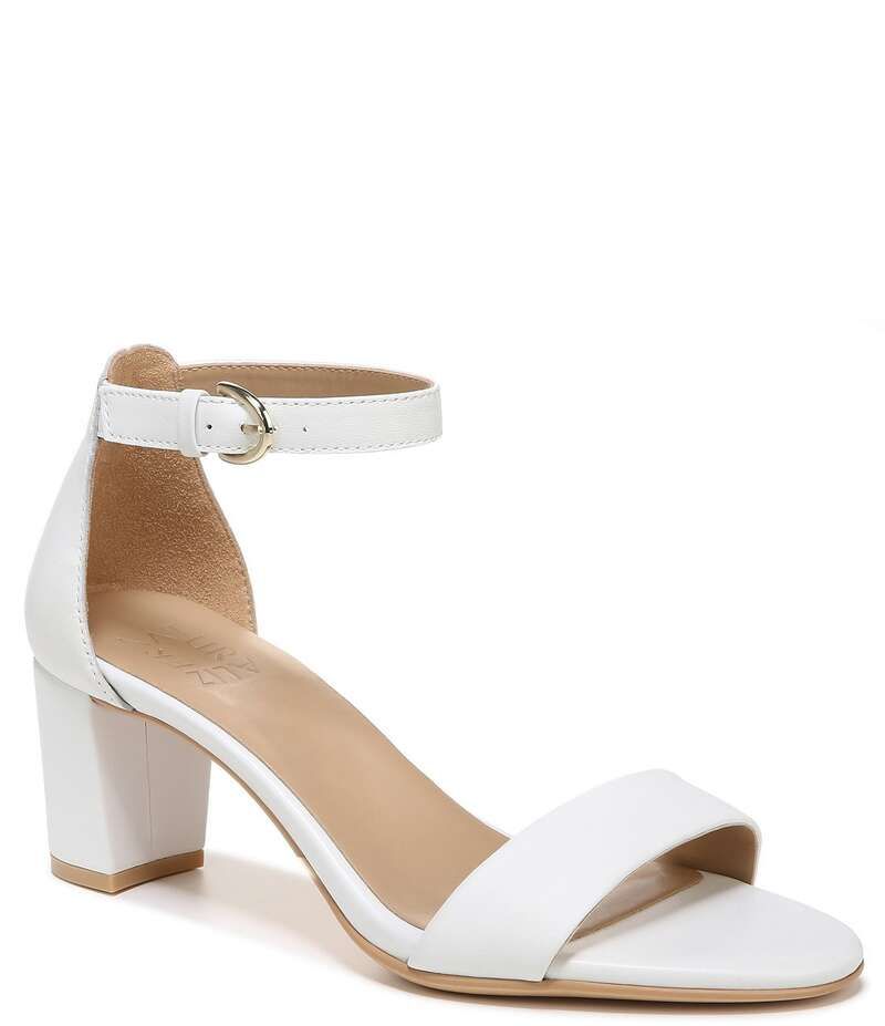 ナチュライザー レディース シューズ サンダル アンクル レザー Naturalizer Vera Leather Ankle Strap Dress Sandals White ホワイト