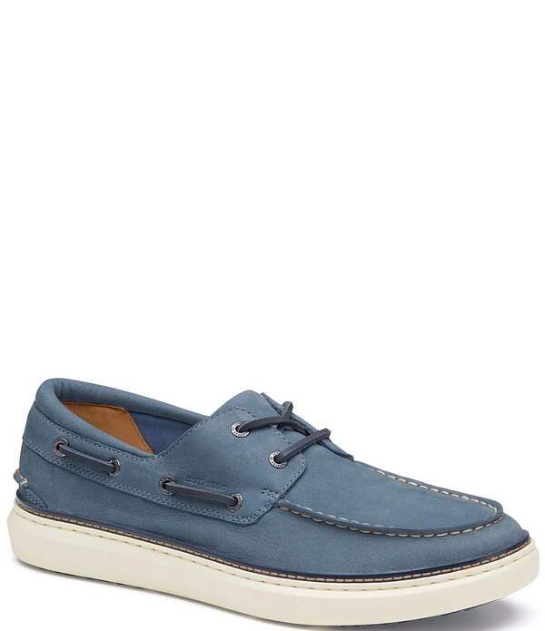 ジョンストンアンドマーフィー メンズ シューズ Johnston Murphy Mens McGuffey 2 Nubuck Boat Shoes Denim デニム