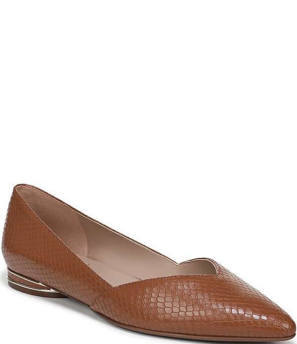 ナチュライザー レディース シューズ パンプス レザー Naturalizer Havana Snakembossed Leather Pointed Toe Dress Flats English Tea