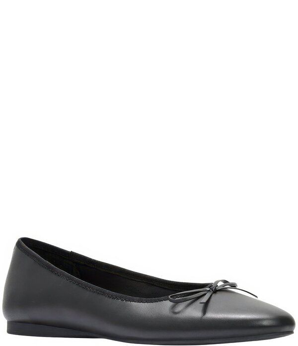 アンドレアース レディース シューズ パンプス レザー Andre Assous Haley Leather Ballerina Bow Flats Black ブラック