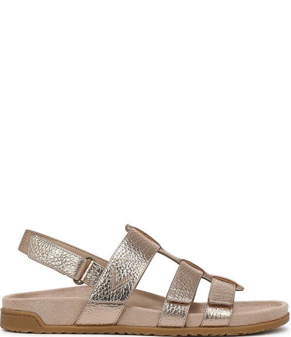 バイオニック レディース シューズ サンダル レザー Vionic Eureka Leather Slingback Sandals Bronze