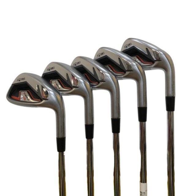 【中古】 本間ゴルフ TOUR WORLD GS 5S アイアンセット IR 純正特注シャフト (フレックスS) メンズ 男性用 右利き 右用 Cランク ゴルフクラブ