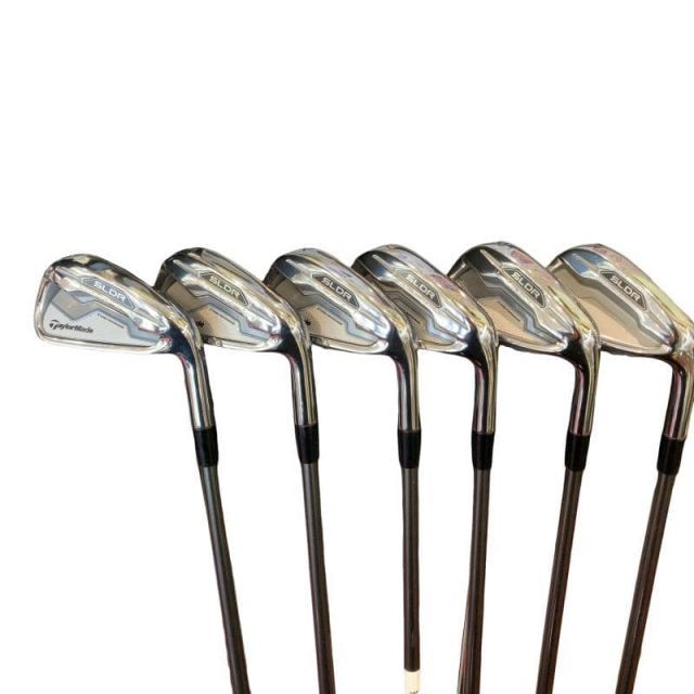 【中古】 テーラーメイド SLDR 6S アイアンセット IR TM7-214 (フレックスS) メンズ 男性用 右利き 右用 Cランク ゴルフクラブ