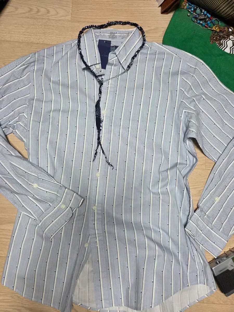 (新品)ポロ ラルフローレン ヘリンボーン エスニック シャツ