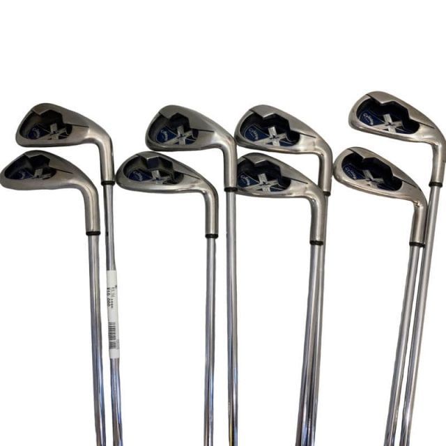 【中古】 キャロウェイ X・18R 8S USA アイアンセット IR X18 スチール (フレックスUNI) メンズ 男性用 右利き 右用 Dランク ゴルフクラブ