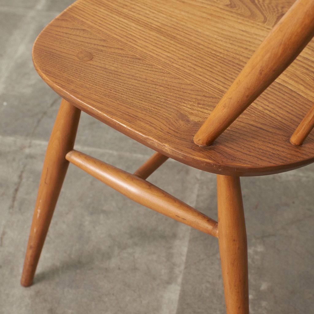ERCOL ゴールドスミスチェア 英国 ヴィンテージ ダイニングチェア 椅子 ウィンザー チェア 木製 アーコール エルム ビンテージ 92675
