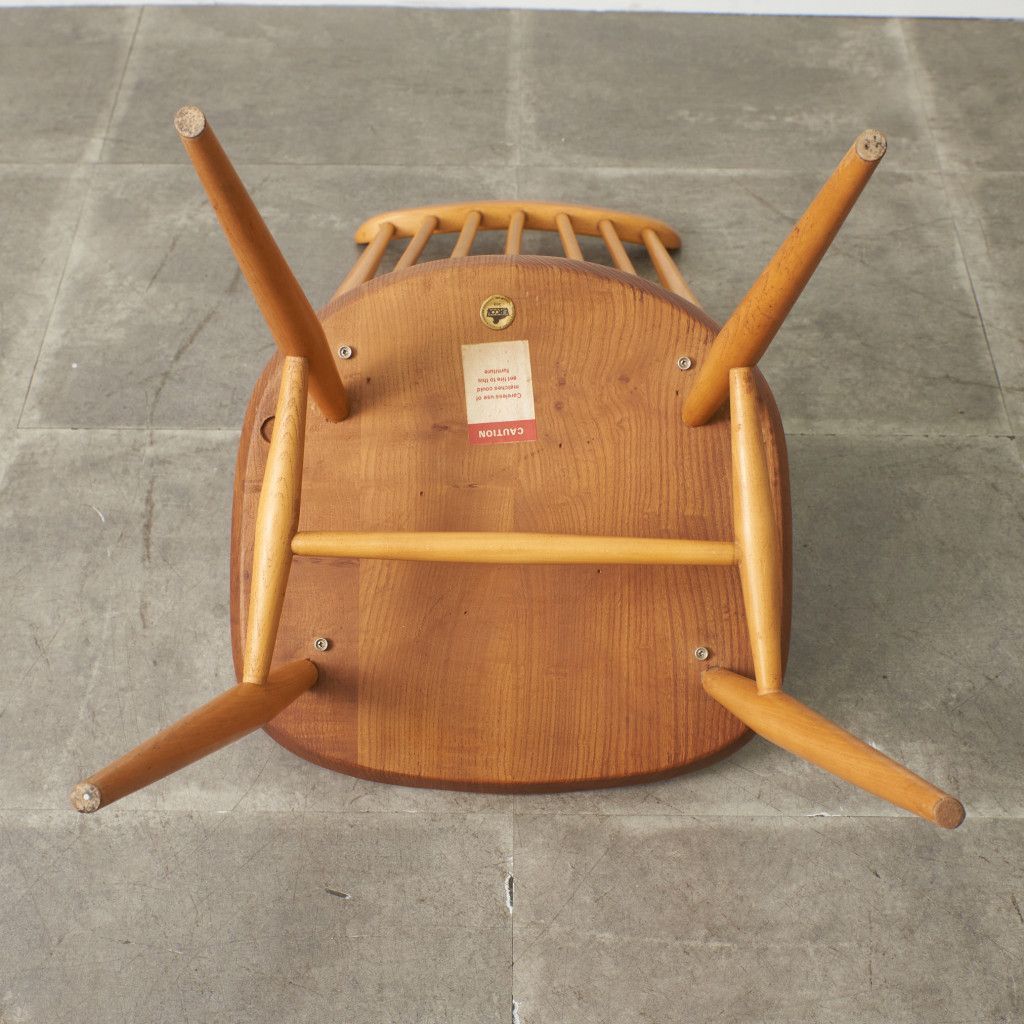 ERCOL ゴールドスミスチェア 英国 ヴィンテージ ダイニングチェア 椅子 ウィンザー チェア 木製 アーコール エルム ビンテージ 92683