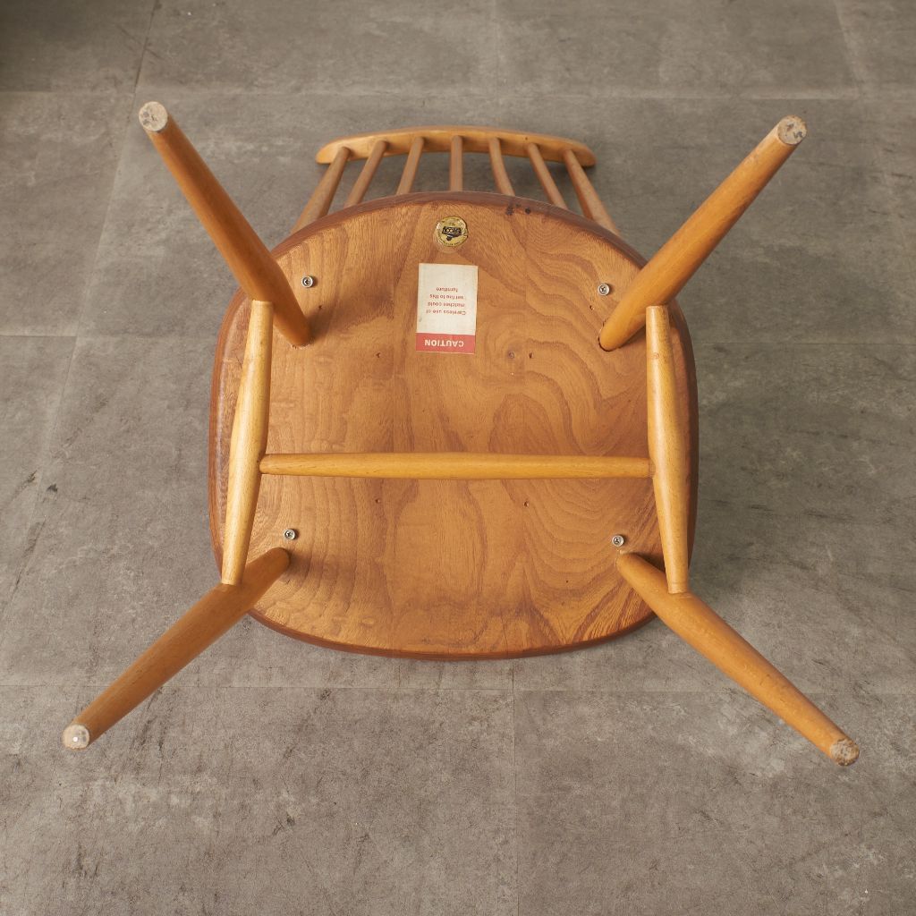 ERCOL ゴールドスミスチェア 英国 ヴィンテージ ダイニングチェア 椅子 ウィンザー チェア 木製 アーコール エルム ビンテージ 92687
