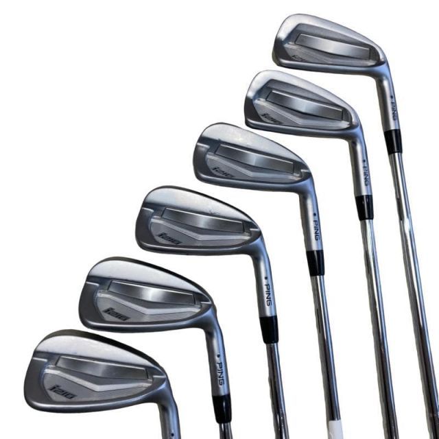 【中古】 ピン i210 6S アイアンセット IR 純正特注シャフト (フレックスS) メンズ 男性用 右利き 右用 Cランク ゴルフクラブ