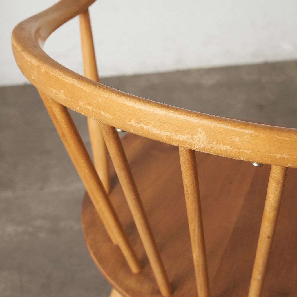 レア ERCOL カウホーン スモーカーズ チェア 英国 アーコール ヴィンテージ ウィンザーチェア アームチェア ダイニングチェア 93905