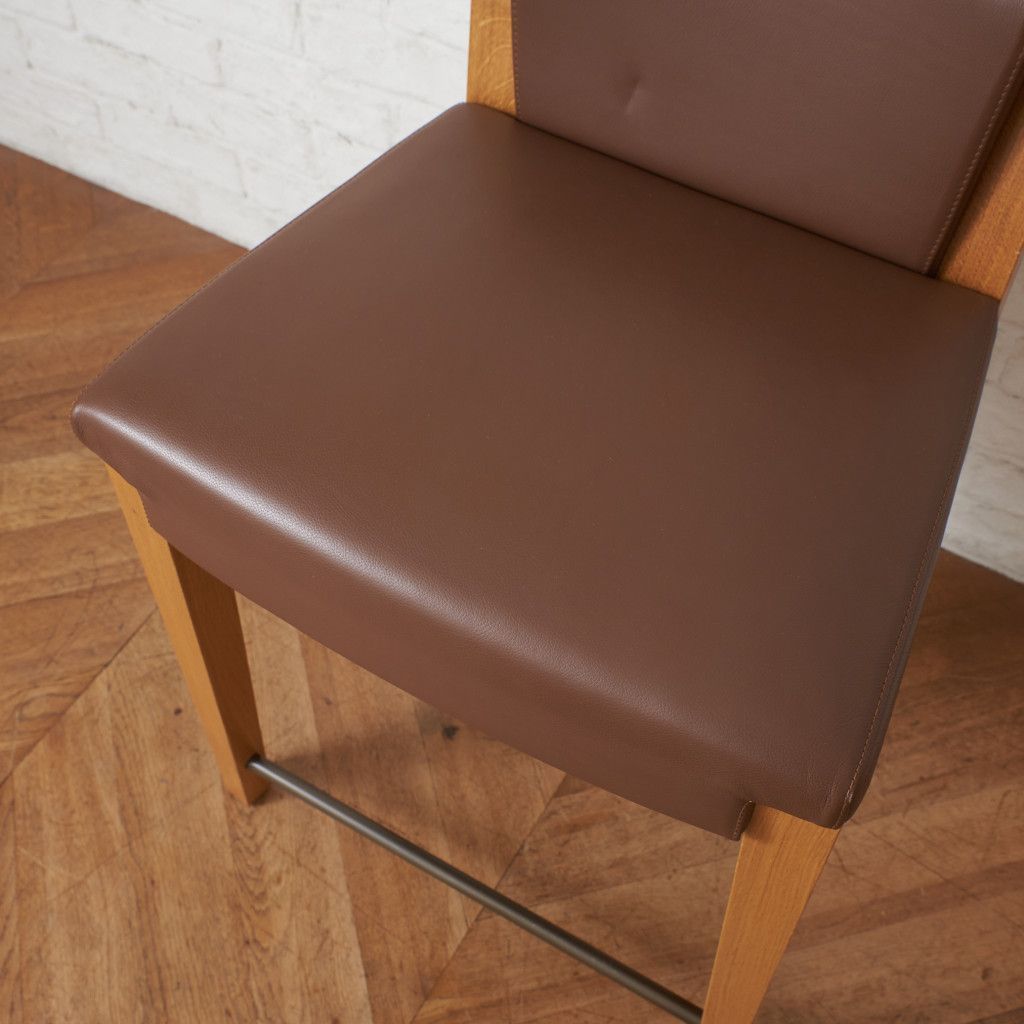 MOROSO CARTIER ハイチェア 椅子 カウンターチェア 本革 バーチェア 木製 チェア ハイスツール イス モローゾ イタリア モダン 94721