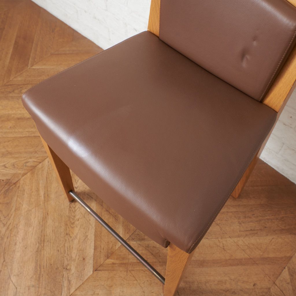 MOROSO CARTIER ハイチェア 椅子 カウンターチェア 本革 バーチェア 木製 チェア ハイスツール イス モローゾ イタリア モダン 94722 MOROSO CARTIER ハイチェア 椅子 カウンターチェア 本革 バーチェア 木製 チェア ハイスツール イス モローゾ イタリア モダン 94722