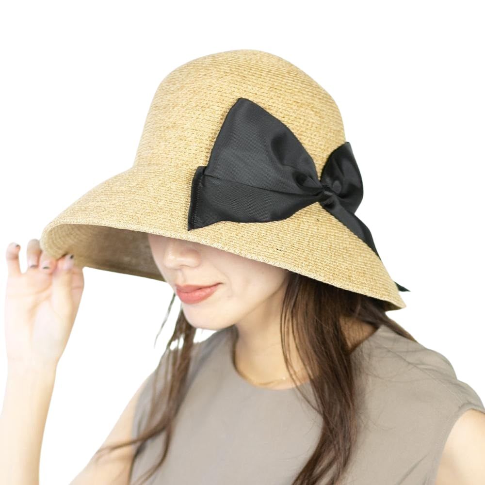 おしゃれ uvカット かわいい サイズ調整可 春夏 夏 日除け 春 日焼け防止 / セーラーハット ペーパーブレードハット レディース 103138 帽子 ハット