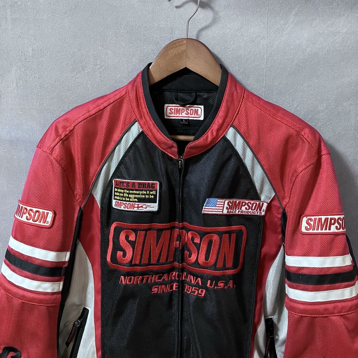 SIMPSON シンプソン ポリエステル メッシュ ライダース ライディング