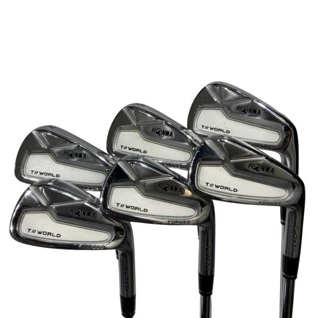 【中古】 本間ゴルフ TOUR WORLD TW747V 6S アイアンセット IR 純正特注シャフト (フレックスX) メンズ 男性用 右利き 右用 Cランク ゴルフクラブ