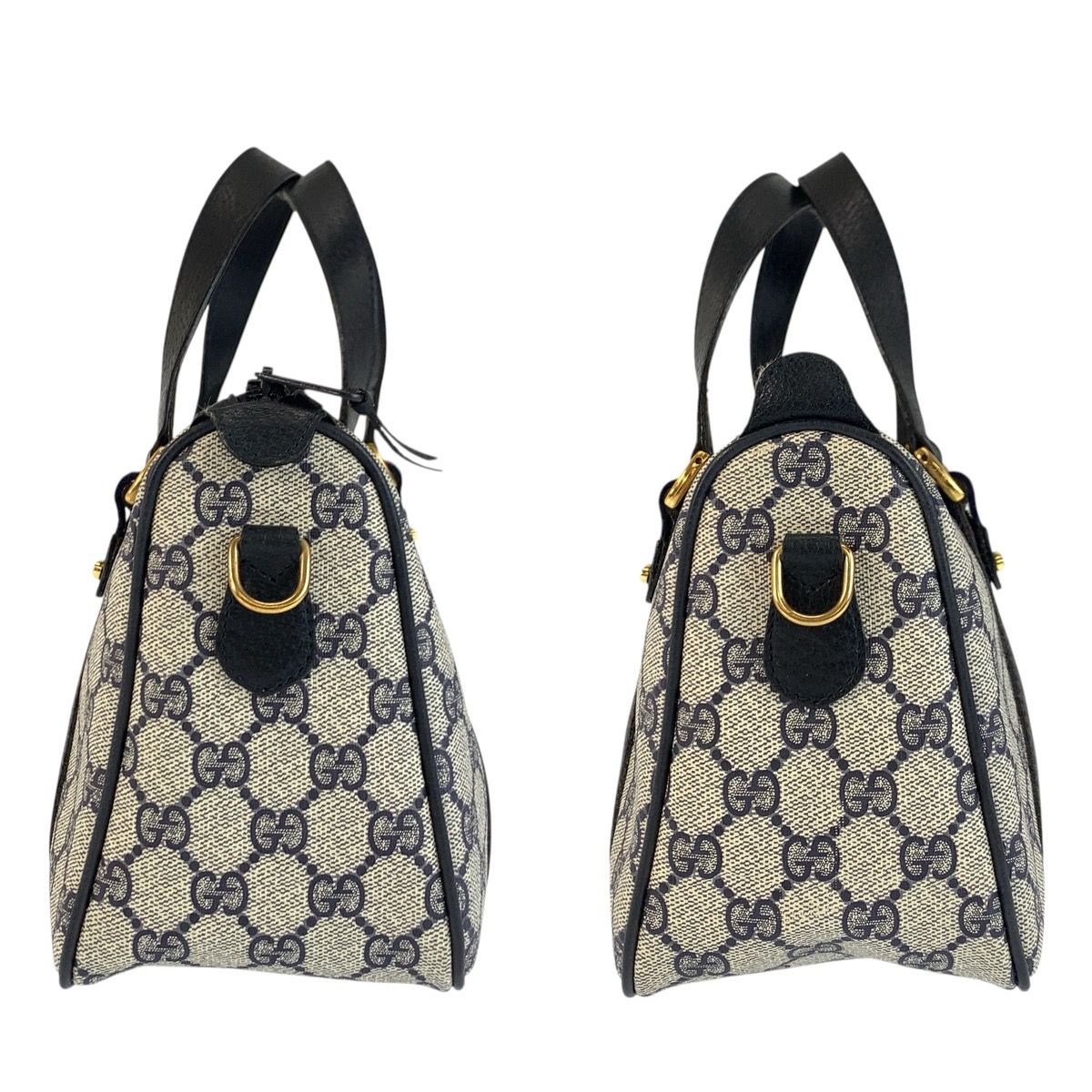 美品 GUCCI グッチ ヴィンテージ シェリーライン グレー GGスプリーム