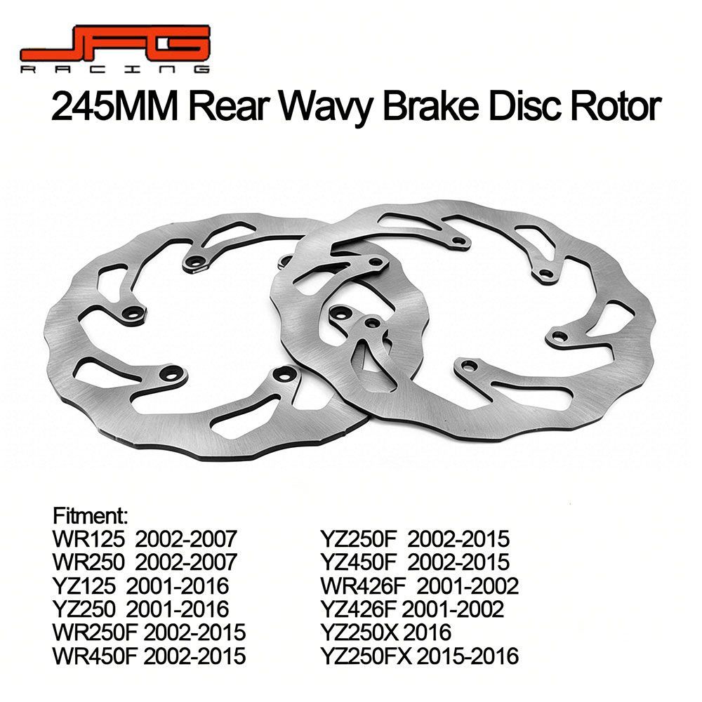 【前後セット】ブレーキディスクローター ステンレス製 ヤマハ YZ/WRシリーズ 2001-2016年モデル対応 YZ125/250 YZ250F/450F WR250F/450F WR426F YZ426F 他 高耐久