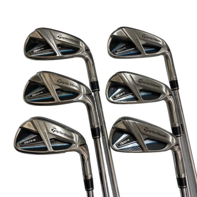 【中古】 テーラーメイド SIM MAX 7S アイアンセット IR KBS MAX85 JP (フレックスS) メンズ 男性用 右利き 右用 Cランク ゴルフクラブ